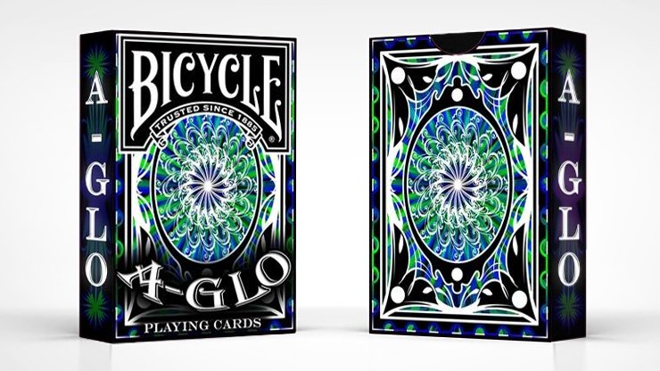 Bicycle A Glo Playing Cards (Blue) - Merchant of Magic