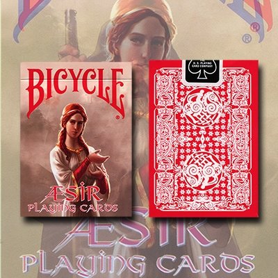 Bicycle AEsir Viking Gods Deck (Red) by US Playing Card Co - Merchant of Magic
