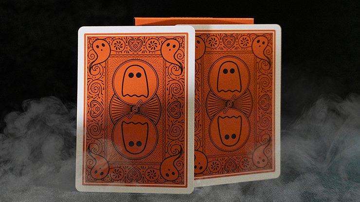 Bicycle Boo Back Playing Cards (Orange) - Merchant of Magic