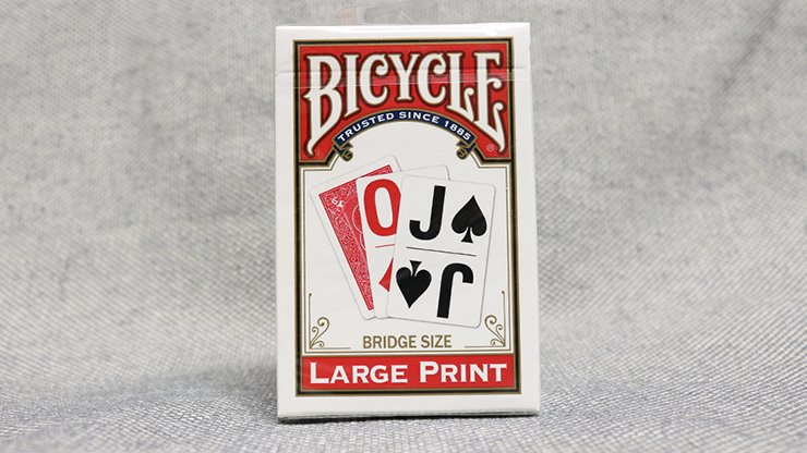 Bicycle Bridge (RED) Large Print by USPCC - Merchant of Magic