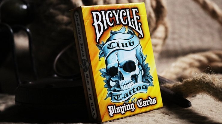 Bicycle Club Tattoo (Orange) Playing Cards - Merchant of Magic