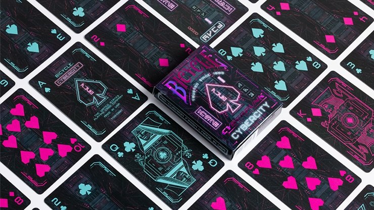 Bicycle Cyberpunk Cybercity Playing Cards by US Playing Card Co - Merchant of Magic