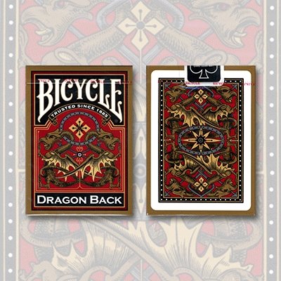 Bicycle Dragon Back Cards (Gold) by USPCC - Merchant of Magic