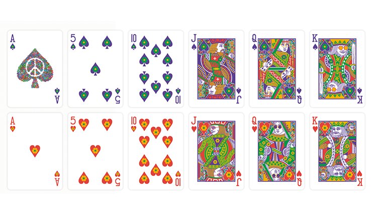 Bicycle Peace & Love Playing Cards by Collectable Playing Cards - Merchant of Magic