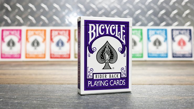 bicycle playing cards purple