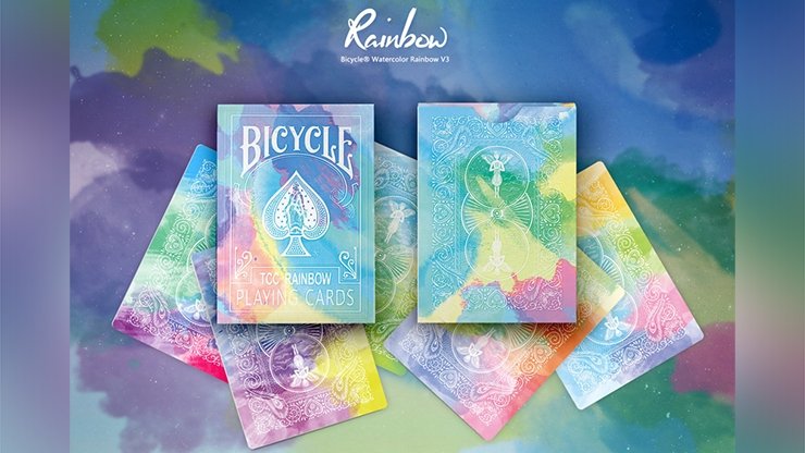 Bicycle Rainbow (Cedar) Playing Cards by TCC - Merchant of Magic