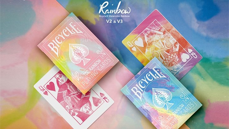 Bicycle Rainbow (Cedar) Playing Cards by TCC - Merchant of Magic