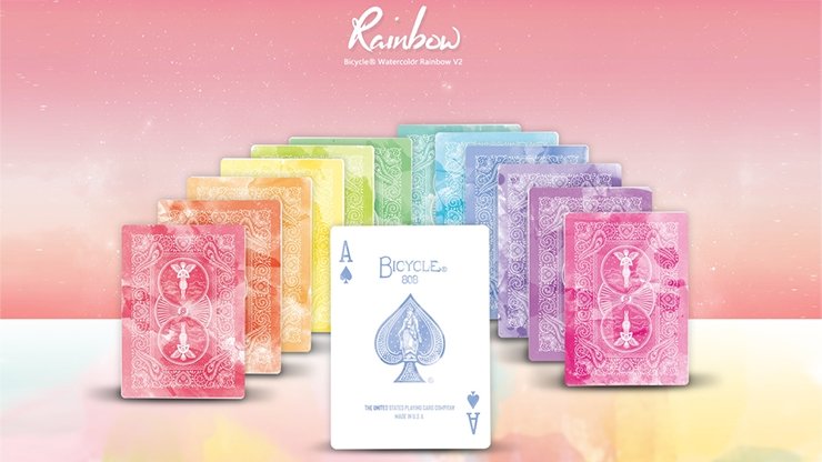Bicycle Rainbow (Peach) Playing Cards by TCC - Merchant of Magic