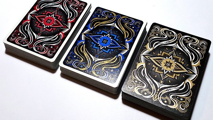 Bicycle Realms (Black) Playing Cards - Merchant of Magic