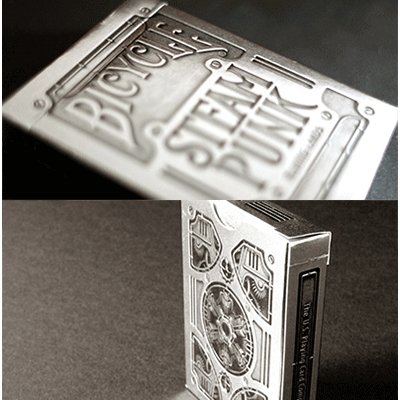 Bicycle Silver Steampunk Playing Cards by USPCC - Merchant of Magic