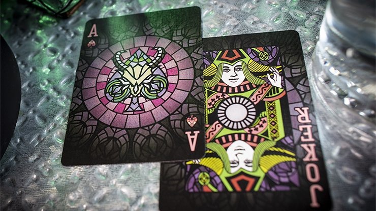 Bicycle Stained Glass Behemoth Playing Cards - Merchant of Magic
