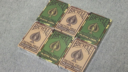 Bicycle Tactical Field Green Camo/Brown Camo (6 Decks) by US Playing Card Co - Merchant of Magic