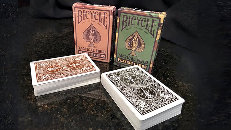 Bicycle Tactical Field Green Camo/Brown Camo (6 Decks) by US Playing Card Co - Merchant of Magic