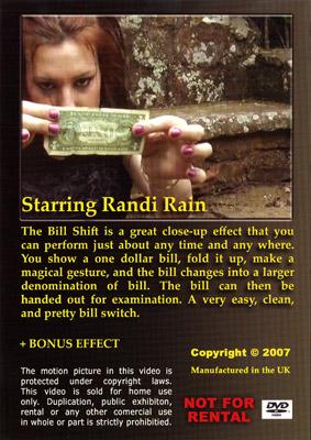 Bill Shift (PK Ring Effects Volume 1) by Randi Rain - DVD-sale - Merchant of Magic