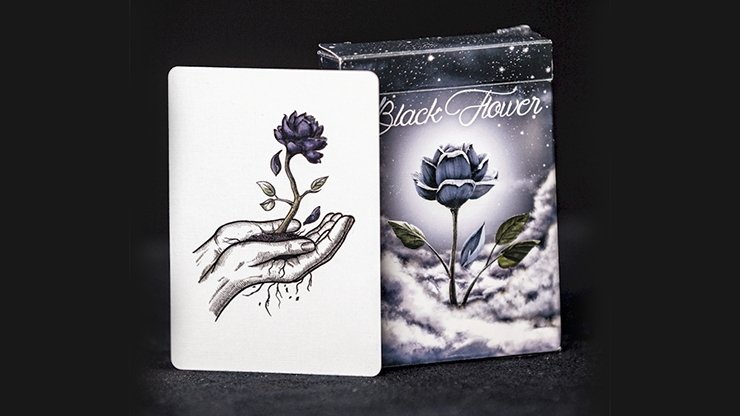 Black Flower Playing Cards by Jack Nobile - Merchant of Magic