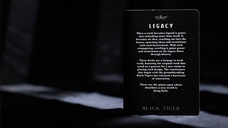 Black Tiger Legacy V2 Playing Cards - Merchant of Magic