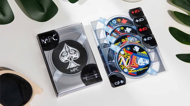 Black Transparent Playing Cards by MPC - Merchant of Magic