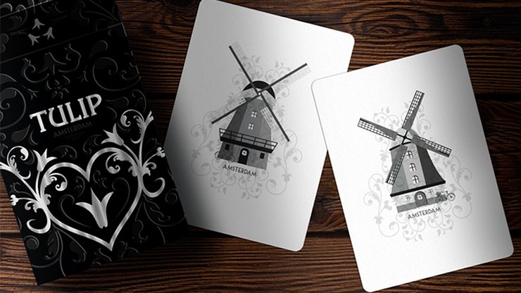 Black Tulip Playing Cards Dutch Card House Company - Merchant of Magic