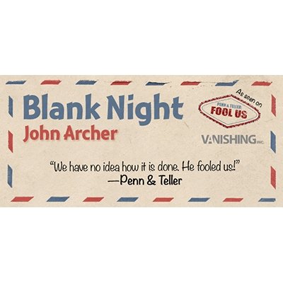 Blank Night (Yellow) by John Archer - Merchant of Magic
