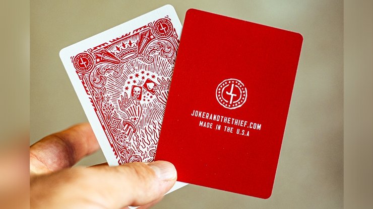 Blood Red Edition V3 Playing Cards by Joker and the Thief - Merchant of Magic