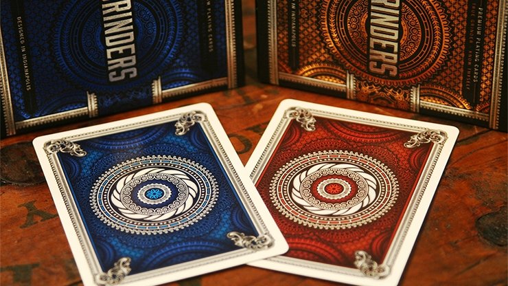 Blue Grinders Playing Cards by Midnight Cards - Merchant of Magic
