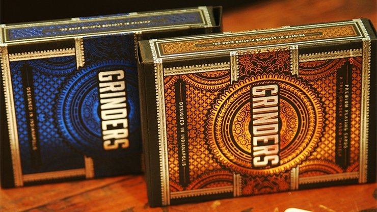 Blue Grinders Playing Cards by Midnight Cards - Merchant of Magic