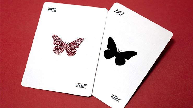 Butterfly Worker Marked Playing Cards (Red) by Ondrej Psenicka - Merchant of Magic