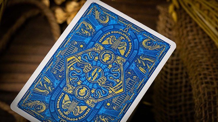 Caesar (Blue) Playing Cards by Riffle Shuffle - Merchant of Magic