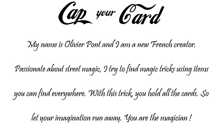 Cap your Card by Olivier Pont - Merchant of Magic
