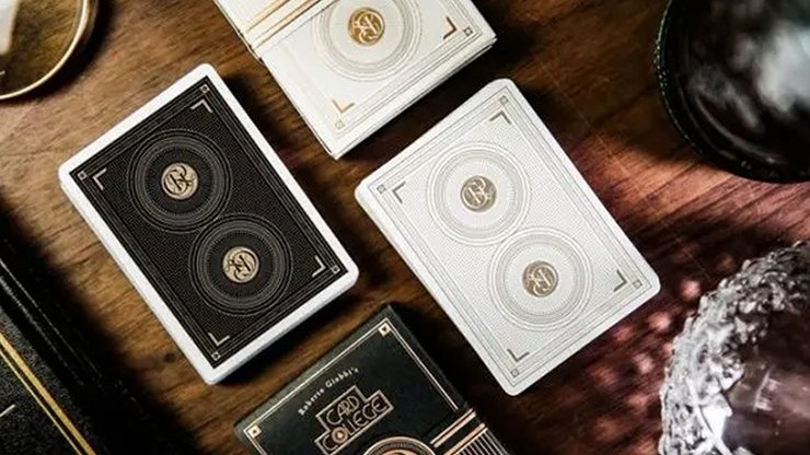 Card College The Elegant Box Set (White) by Roberto Giobbi and TCC Presents - Merchant of Magic