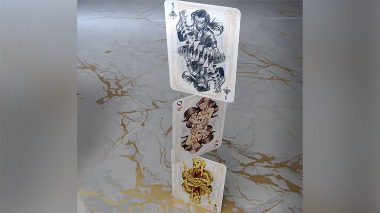 Card Masters Precious Metal Foil (White) Playing Cards by Handlordz - Merchant of Magic