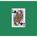 Card Silk 12 inch - Queen Of Clubs. - Merchant of Magic