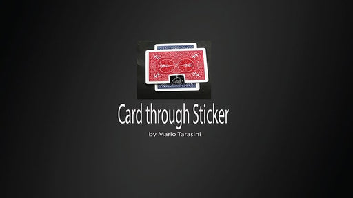 Card through Sticker by Mario Tarasini video - INSTANT DOWNLOAD - Merchant of Magic