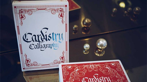 Cardistry Calligraphy (Red) Playing Cards - Merchant of Magic