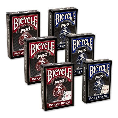Cards Bicycle Pro Poker Peek - 6 PACK (Mixed) USPCC - Merchant of Magic