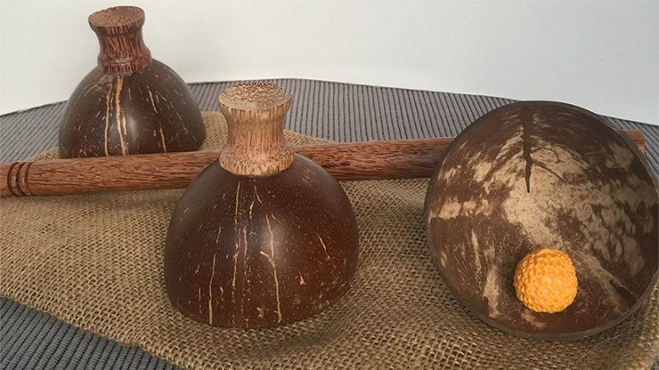 Cheppum Panthum Coconut Shell Cups and Wand set by Gary Kosnitzky - Merchant of Magic