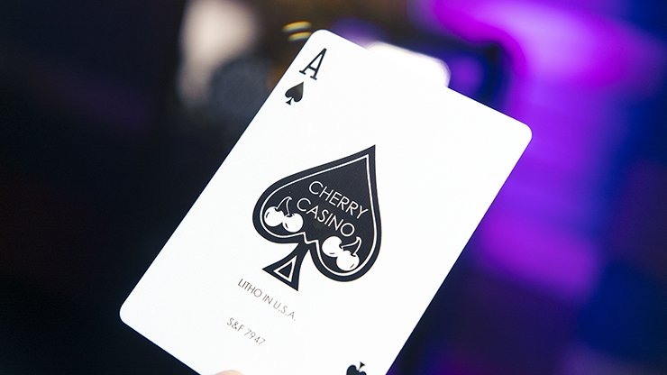 Cherry Casino House Deck (McCarran Silver) Playing Cards by Pure