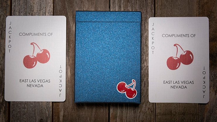 Cherry Casino House Deck Playing Cards (Tahoe Blue) by Pure Imagination Projects - Merchant of Magic