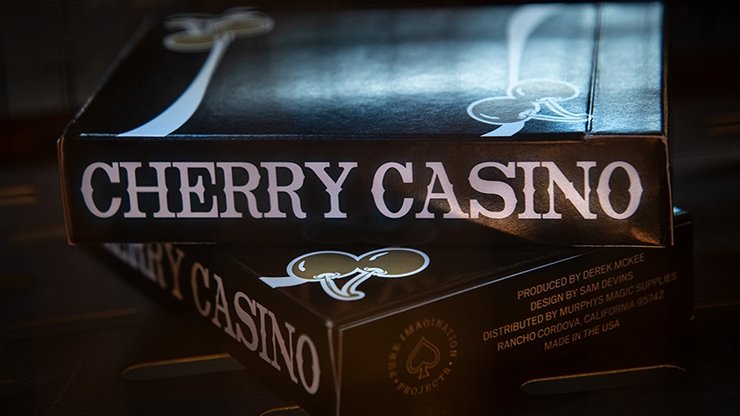 Cherry Casino (Monte Carlo Black and Gold) Playing Cards by Pure Imagination Projects - Merchant of Magic