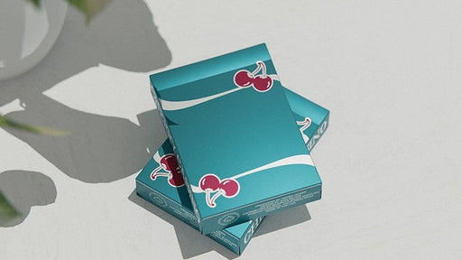 Cherry Casino (Tropicana Teal) Playing Cards by Pure Imagination Projects - Merchant of Magic