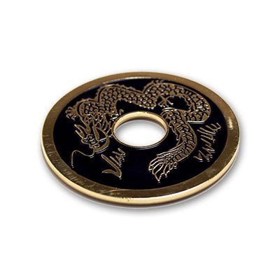 Chinese Coin (Black - Ike Dollar Size) by Royal Magic - Merchant of Magic