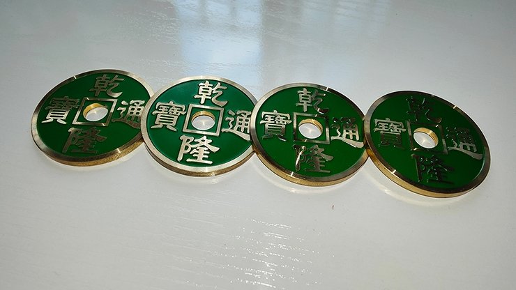 CHINESE COIN GREEN by N2G - Trick - Merchant of Magic