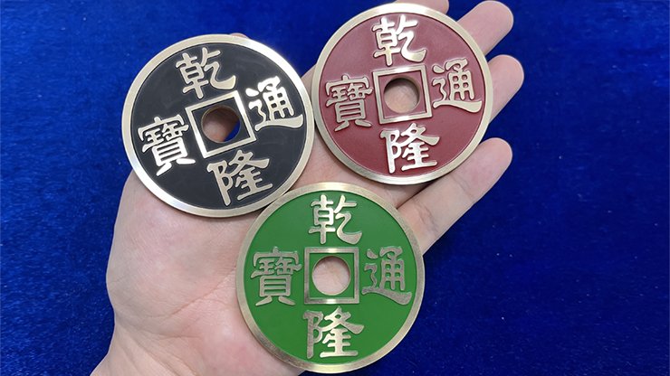 Chinese Coin Jumbo GREEN by N2G - Merchant of Magic