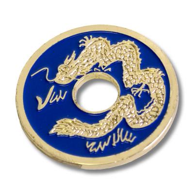 Chinese Dragon Coin - Blue - Merchant of Magic