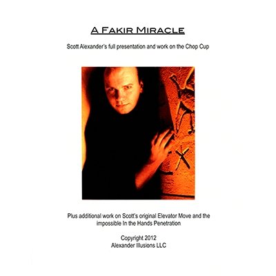 Chop Cup Routine A Fakir Miracle Lecture Notes by Scott Alexander - Book - Merchant of Magic