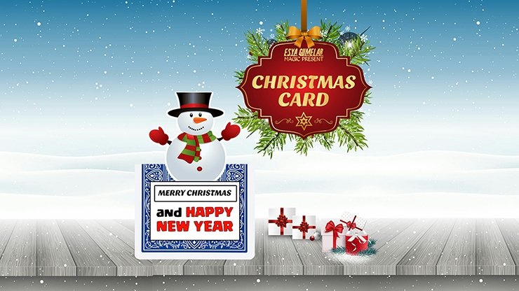 Christmas Card by Esya G mixed media - INSTANT DOWNLOAD - Merchant of Magic