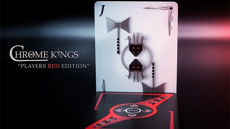 Chrome Kings Limited Edition Playing Cards (Players Red Edition) by De'vo vom Schattenreich and Handlordz - Merchant of Magic