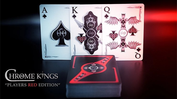 Chrome Kings Limited Edition Playing Cards (Players Red Edition) by De'vo vom Schattenreich and Handlordz - Merchant of Magic