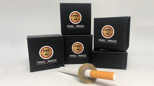 Cigarette Thru Coin Two Sides 1 Euro by Tango (E0063) - Merchant of Magic