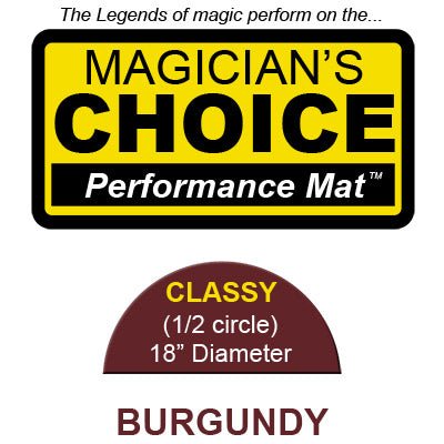 Classy Close-Up Mat (BURGUNDY - 18 inch) by Ronjo - Merchant of Magic